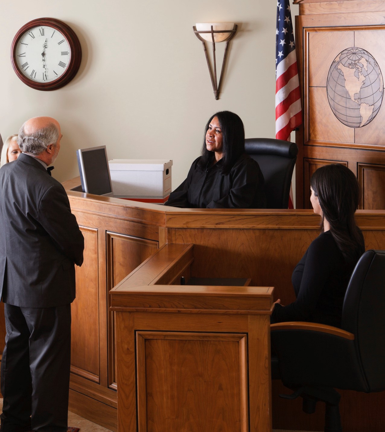 Lawyer in a Courtroom